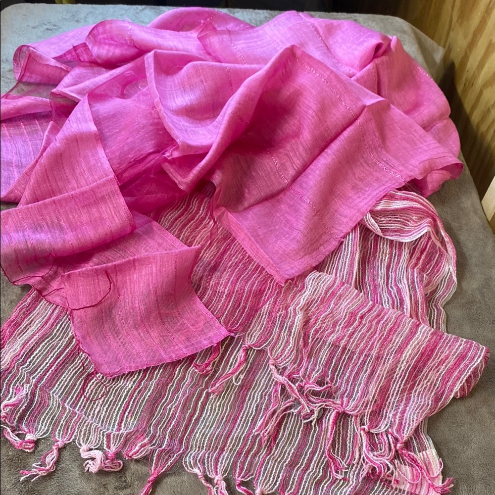 Coldwater Creek and a silk scarf set NWOT (2 scarfs )